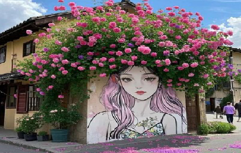 维西怎么设计网红打卡墙绘