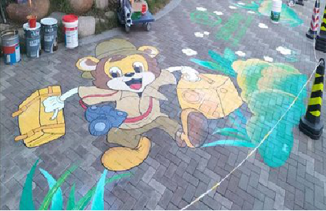 维西夏季画地面彩绘会遇到的问题