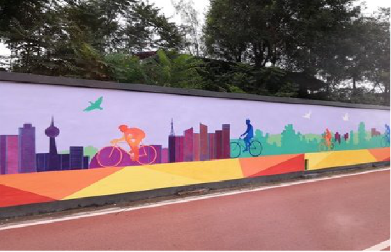 维西墙体彩绘-围墙