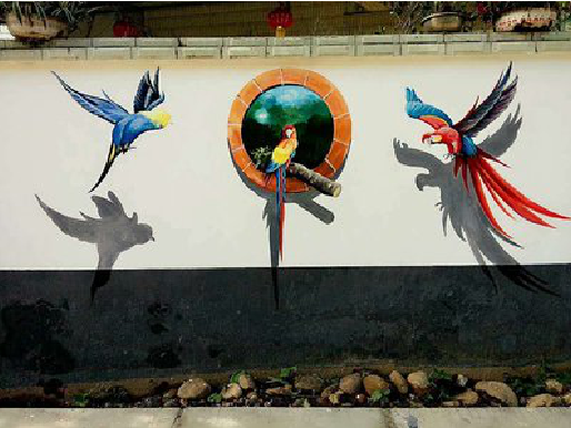 维西视觉错位-3D墙绘设计