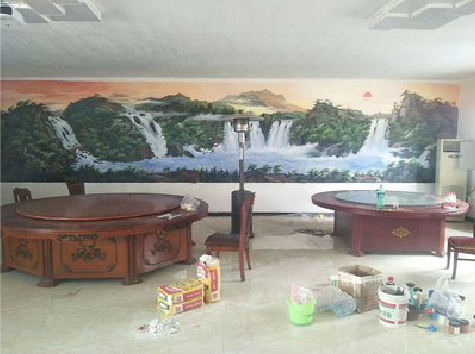 维西墙绘-写实风景