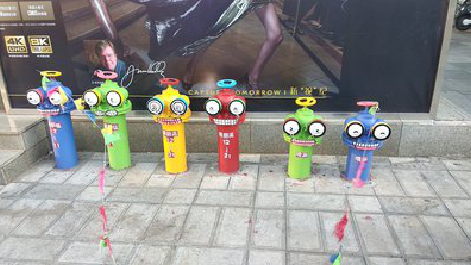 维西商业区彩绘