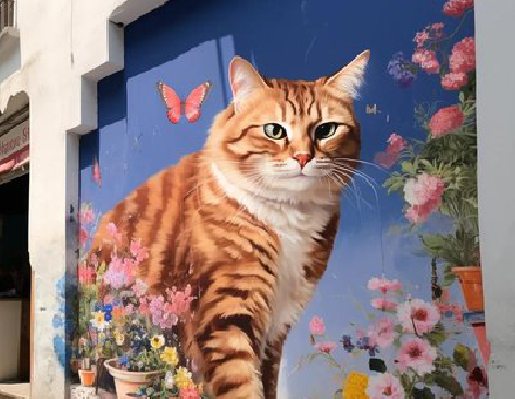 维西自己绘制有个性的手绘墙