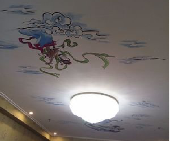 维西如何快速绘制天花板上的手绘墙？