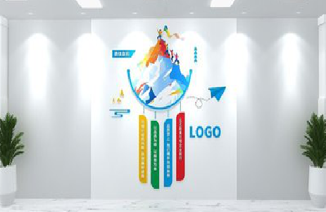 维西公司企业形象墙的工艺材料有哪些？