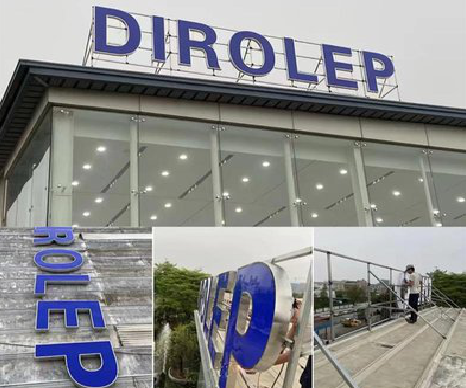 维西楼顶发光字安装的注意事项。